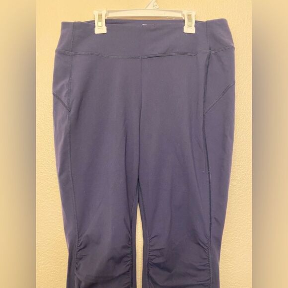 Duluth Trading Co Women's navy blue NoGA Stretch Leggings M - Picture 4 of 9